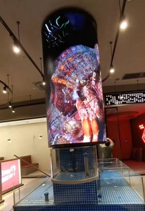 常州聚顺火锅室内2.5圆柱屏